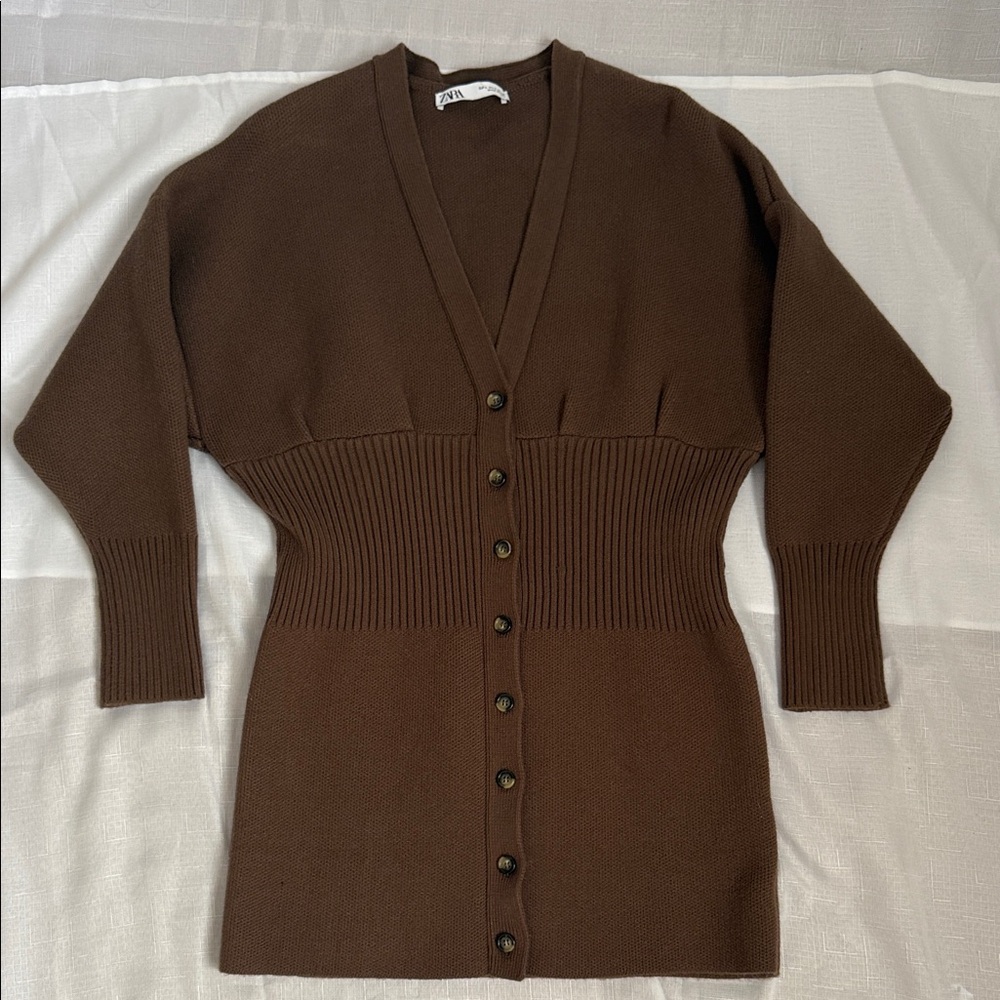 Cardigan Sweater knit Dress